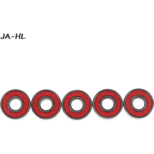 5Pcs Red ABEC-5 608-RS Skateboard Roller Sealed Ball Bearings 8x22x7mm