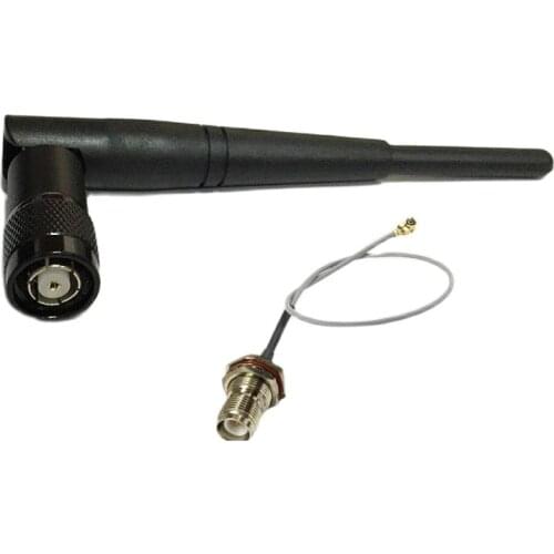 Wifi Antenna 2.4Ghz 3dbi Omni directional RP-TNC connector + RP TNC female bulkhead male pin switch ufl/ipx RF cable assembly