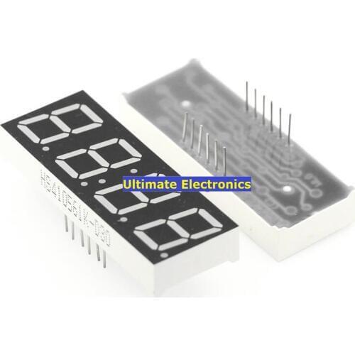 10pcs 0.56 inch red high light 1bit 2 bit 3 bit 4 bit Common anode digital tube 4bit Digital tube with clock