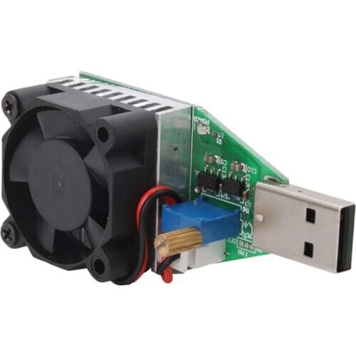 DC 3.7~13V USB 15W Adjustable Constant Current Electronic Load Discharger