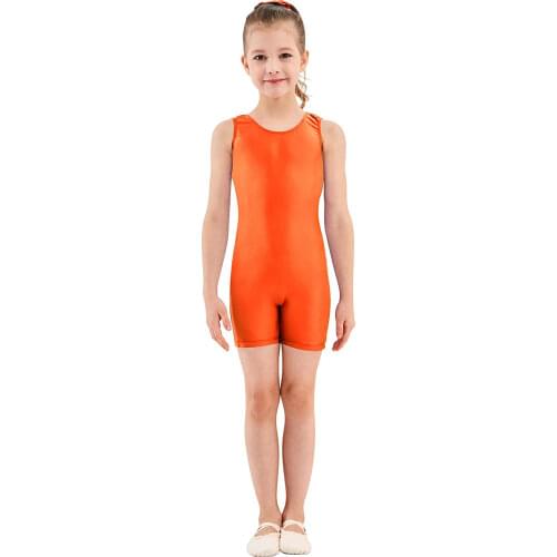 Speerise Child Tank Sleeveless Shorty Unitard Boys Spandex Unitard Biketard Dance Ballet Leotard Costumes for Girl