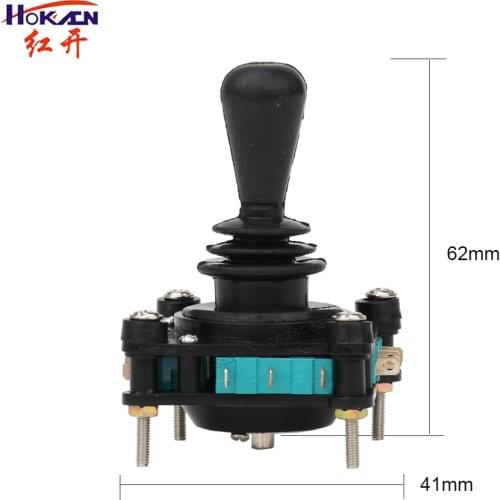 5A 240V Joystick Switch 4NO 4NC Momentary 2 4 position 360 Degree Spring Return 2.5mm Fixing Thread Cross Monolever Switch