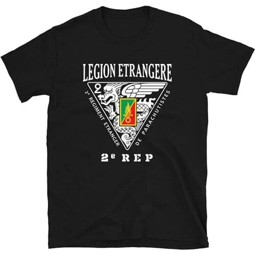 Legion Etrangere 2 Rep Paratrooper French Foreign Regiment T-Shirt. Summer Cotton Short Sleeve O-Neck Mens T Shirt New S-3XL