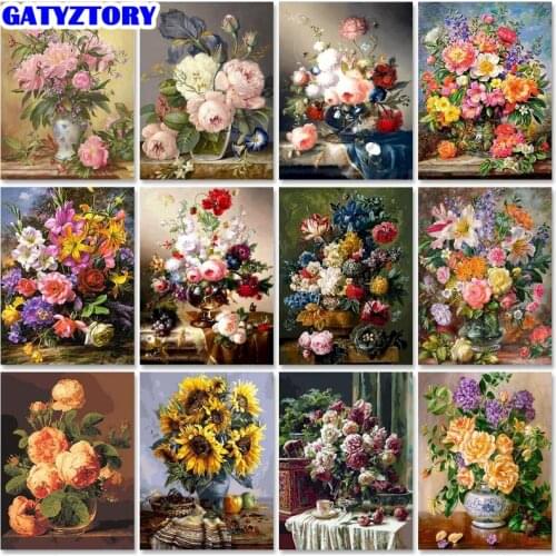 Gatyztory 60x75cm Diy Painting By Numbers Kit Frame Coloring Drawing By Numbers Unique Gift For Living Room Decor Arts