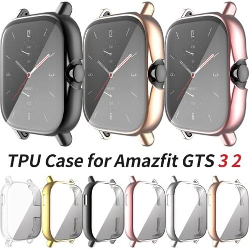 Flexible Screen Protector Cover for Huami Amazfit GTS 2 2e Watch Case GTS2 Scratch-resistant Bumper Shockproof Shell