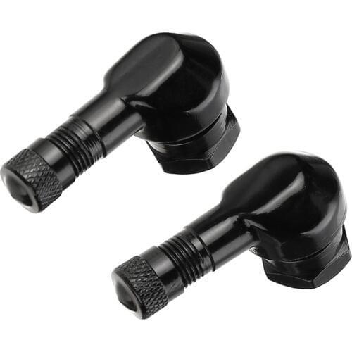 Motorcycle Tire Stem Valve 90 Degree Angle Wheel Tire Tubeless Valve Stem Cap Aluminum Wheel Tyre Valves Accessories