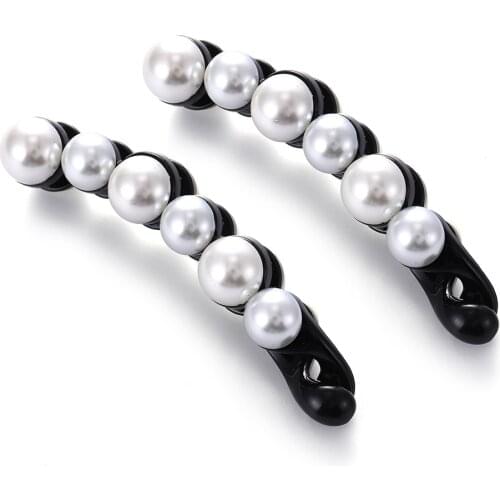 Korean Version of Ins New Fashion Popular Temperament Girl Pearl Hairpin Banana Clip Hair Accessories Ponytail Ladies Gift