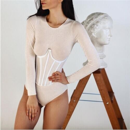 Body Shapers Female Shapewear Waist Trainer Corset Cleavage Tops Solid Boob Tube Top Body Shaper Slimming Body Waist Waist Bands