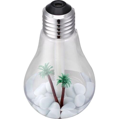 Colorful Bulb Aroma Humidifier Aromatherapy Diffuser Purifier Silver