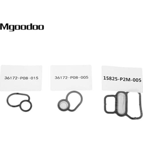 Mgoodoo Upper 15825-P2M-005 36172-P08-005 015 Spool Valve VTEC Filter Gasket Fit For Honda Civic DEL SOL