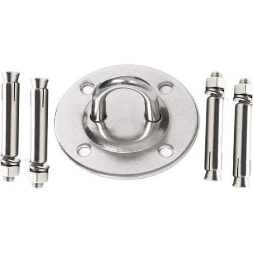 Wall Mounted Fixed Hanging Plate Screw Connector Buckle Kit Ceiling Bracket Hook For Yoga, Hammock, Hanging Basket, Home Fan