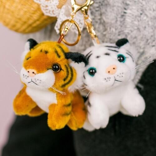 2021 New arrival simulation Zoo tiger panda plush toy doll Plush palm childrens birthday gift