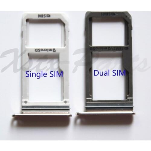 New Dual SIM/ Single SIM Micro SD Card Holder for Samsung Galaxy S7 G930F/ S7 Edge G935F OEM SIM Card Tray Slot Replacement Part