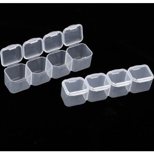 56 Grids Jewelry Dividers Box Organizer Adjustable Clear Plastic Bead Case