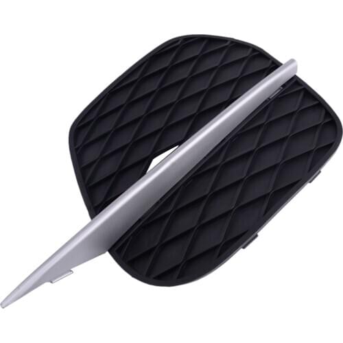 Front Right Bumper Lower Grille & Silver Molding Strip fit for BMW X5 E70 2011 2012 2013