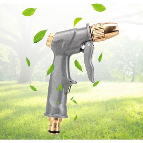 Car Wash Gun Cleaning Garden Supplies Spray Watering Nozzle Sprinkler Adjustable Spray Modes Portable Metal High Pressure