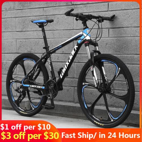 26 Inch Bicycle 21 Speed Gears Mountain Bike Suspension Bicycle with Shimano TZ50 Derailleur and Disc Brake