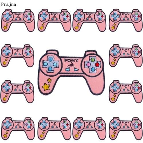 Prajna 10 PCS Cartoon Gamepad Patches On Clothes Cute Cartoon Applique Clothing Iron On Thermoadhesive Patches For Clothing