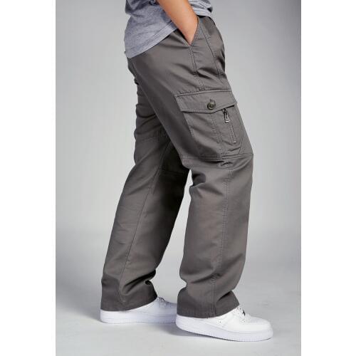 Plus size XL - 6 XL (waist 130 cm) Autumn/winter 2014 big yards men 's trousers, leisure trousers thick cotton overalls, 827