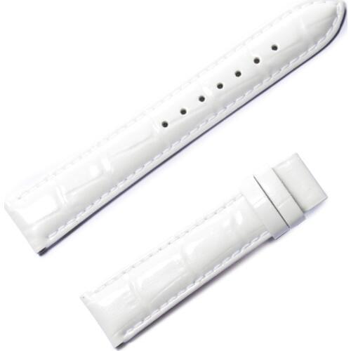 Reef Tiger/RT Black/Blue/White/Red Leather Strap Durable Genuine Leather Strap Watch Band with Deployment Buckle RGA1550