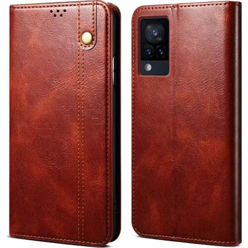 Luxury PU Leather Magnetic Flip Card Wallet Cover Fundas For VIVO V21 E V21e 5G 4G Case Coque Stand TPU Shell Housing