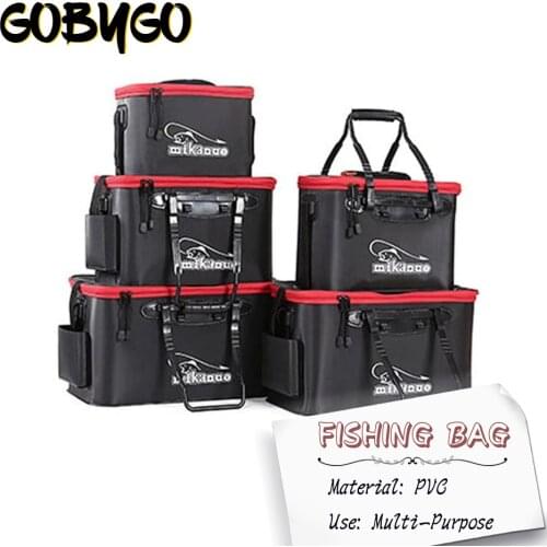 Waterproof Fishing Bag Large Capacity Multifunctional Lure Fishing Tackle Pack Outdoor Live Fishing Bag Fish Box Supplies