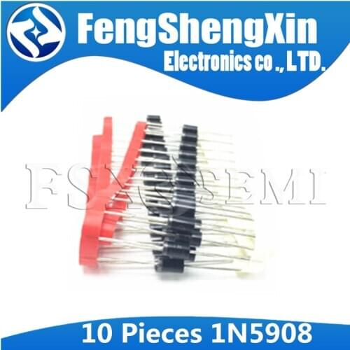10pcs 1N5908 DO-201AD Schottky diode 1N5908A DO-201 TRANSIENT ABSORPTION ZENER