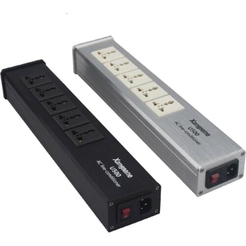 Hifi Audio Noise Reduction Power Filter Outlet Cable Connection Universal Socket Purifier