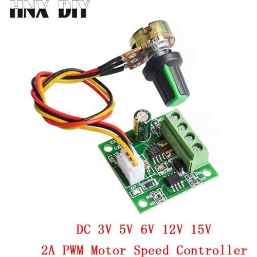 PWM DC Motor Speed Controller Automatic Regulator Control DC 1.8V to 3V 5V 6V 12V 15V 2A Low Voltage PWM Controller Module