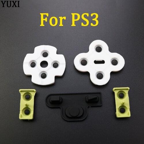 YUXI [100SET/ LOT] For Sony PS3 Controller Dualshock 3 Repair Part Silicone conductive Rubber Pad replacement
