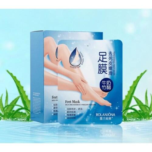 1 Pair Natural Bamboo Vinegar Exfoliating Tender Foot Membrane Foot Mask Foot Skin Care Repair Exfoliate Whitening