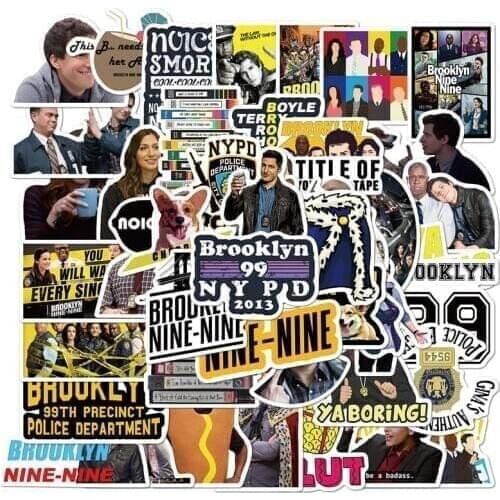 10/50pcs/lot Brooklyn Nine-Nine Stickers American TV Series Fridge Bicycle Guitar Suitcase Waterproof Graffiti Stickers