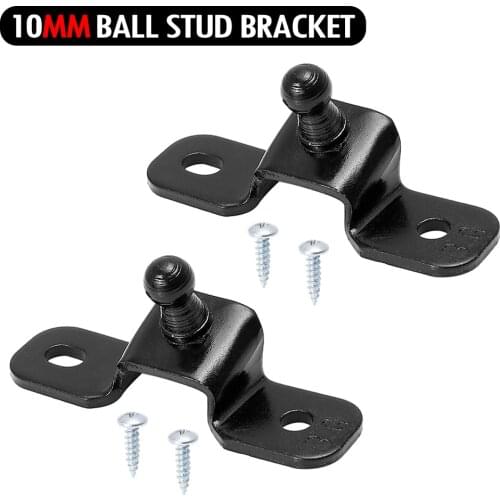 10MM Ball Stud Mounting Bracket for Universal Gas Spring Struts Lift Support Shock Prop Steel 2 pack 4 pack