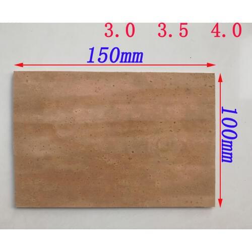 100mm*150mm saxophone clarinet cork sheet thickness 3.0mm 3.5mm 4.0mm cork pads