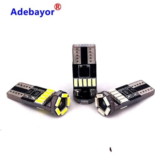 100pcs T10 W5W 194 4014 SMD LED Canbus 15 LED Bulbs Error Free Car Auto Wedge Interior Light Dome Map Trunk Lamp 12V White
