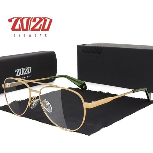 20/20 Brand Glasses Design Men Classic Pilot Frame Women Fashion Myopia Prescription Glasses Optical Frames Eyewear AK17120