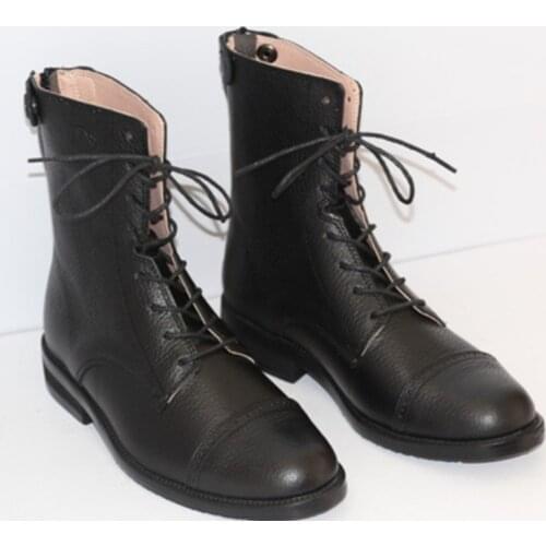 2017 100% Genuine Leather Boots High Horse Riding Boots High Equestrian Boots Mens Leather shoes Best Gift
