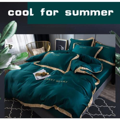2019 hot sales royal style bedding set cool satin silk duvet cover 1or2 silk pillowcase set women king queen size bedclothes