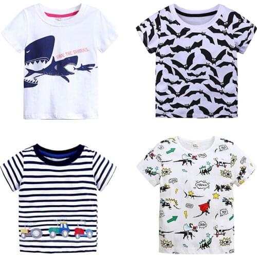 2021 summer childrens clothing boys short sleeve white t-shirt kids sweatshirt childs cartoon cotton clothes boys t shirt tops