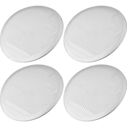 4 pcs Stainless Steel Car side door speaker ring covers chrome glossy finish which arc design For 14-18 BMW X5 X6 F15 F16