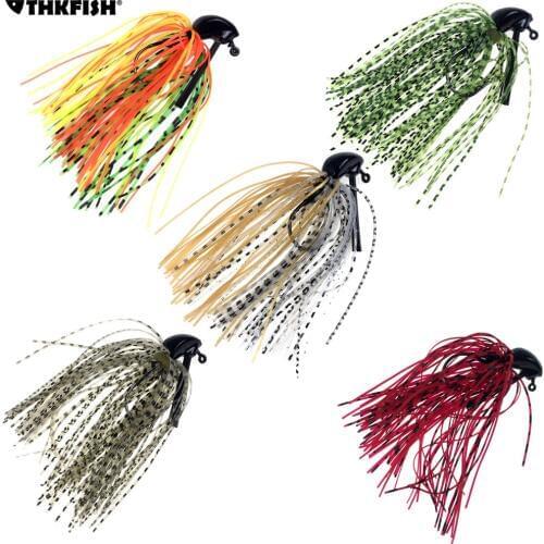 5Pcs 7g /10g/14g Bass Artificial Bait Mixed Colour Lead Skirt Rubber Fishing Jigs Head Buzz Swim Bass Jig Fishing Lures