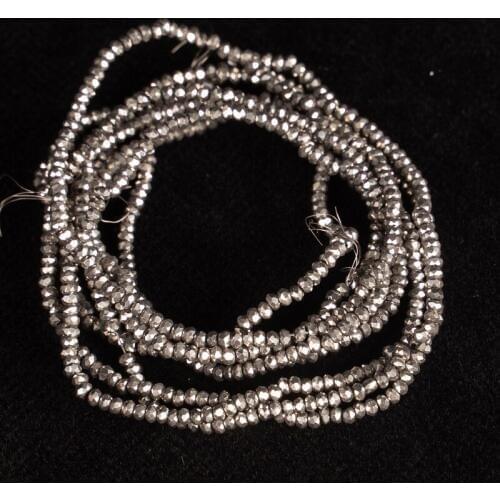 Half Steel 190pcs 1mm Austrian Crystal Faceted Glass Beads, Bulk Spacer Beads, For Necklace Jewellery Making