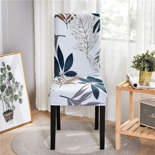 Dining Chair Cover Geometric Spandex Stretch Chair Cover Stretch Chair Wedding Hotel Banquet Restaurant Seat Cover Chair Covers