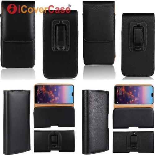 Belt Clip Case For Huawei P20 Lite Mate 10 Pro 9 8 P10 Plus P8 P9 Lite 2017 Mini P Smart Waist Bag Holster Leather Pouch Cover