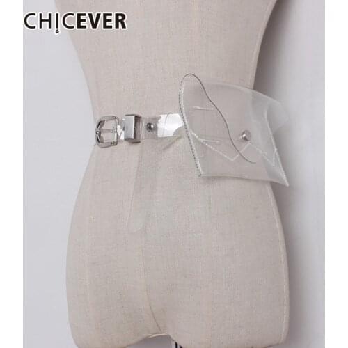 CHICEVER Korean Perspective Plastic Womans Bagtunic Adjustable Clothing Accessories Female Belts 2020 Summer Fashion New
