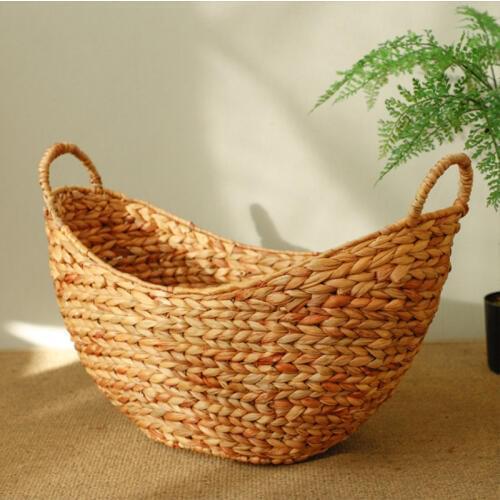 Kids Laundry Basket With Handles Baskets Wicker Toys Storage Belly Basket Golden Dirty Clothes Basket Toy Organizer