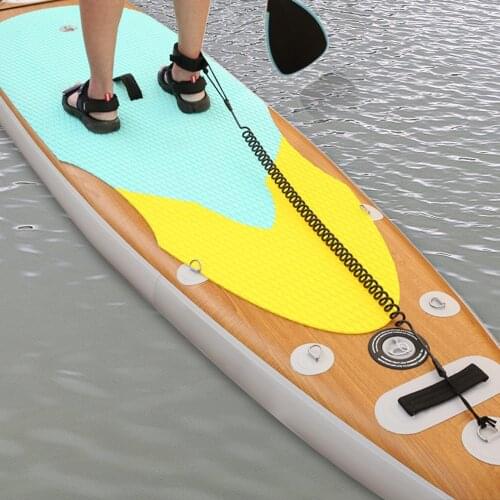 10 Feet Elastic Stand Up Paddle Board Leash Surfboard Paddleboard TPU Leash Foot Hauling Cable for Surfing Kayak Accessories