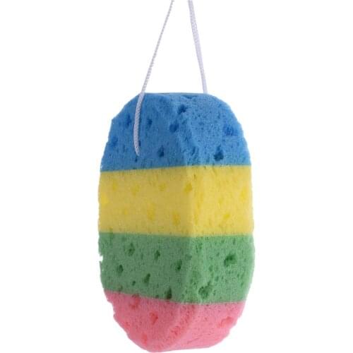 Bath Sponge Brush Shower Face Cleansing Washing Exfoliating Sponge Bathing Ball Skin Clean Massage Soft Spa Foam Rope Holder