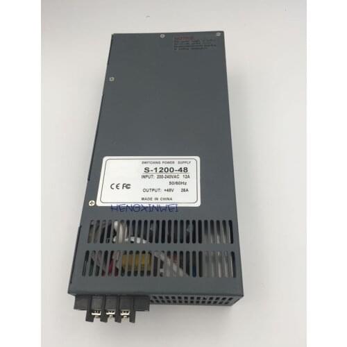 S-1200-48 1200W 48V 25a Switching power supply for LED Strip light AC to DC power suply input 110v 220v 1200w