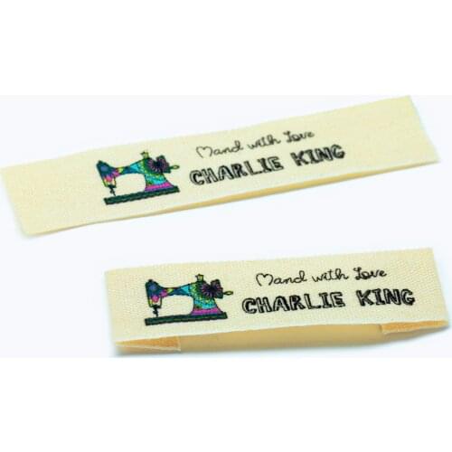 Custom Clothing Labels , Personalized Brand, Cotton printed Tags, Handmade label, Logo or Text, Watercolor Labels (FR029)